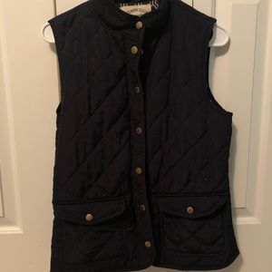 Navy Button Down Vest